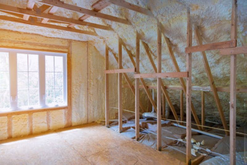 Renovering & isolering av kallvind vid fuktskada. Nacka, Storängen