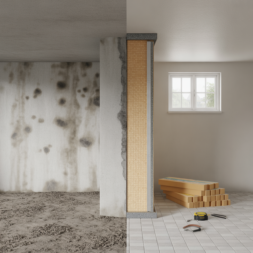 isolera kallarvagg invandigt risker losningar och kostnad