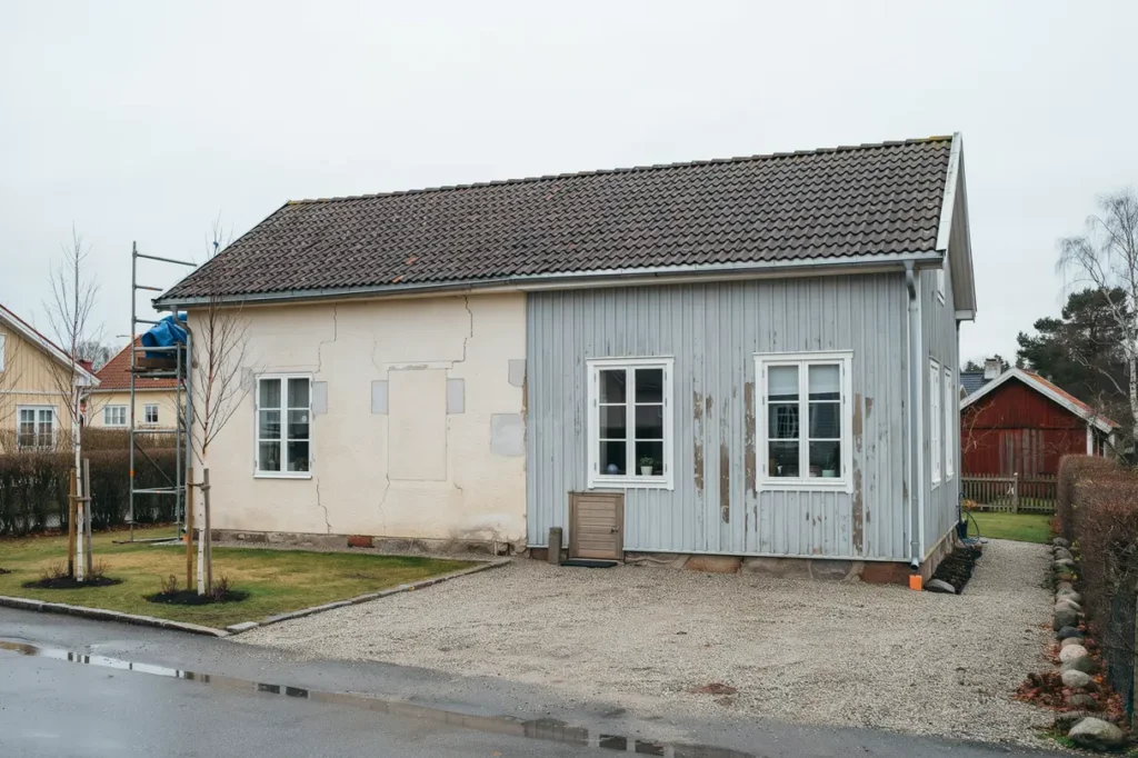fasadrenovering p villa putsa m la eller byta panel smart guide f r r tt val